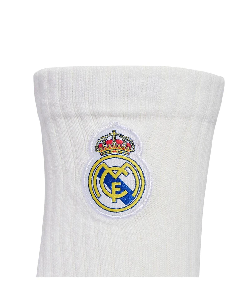 Adidas Men's and Women's 2-Pack White Real Madrid Third Crew Socks Set