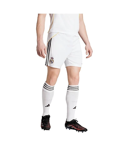 Adidas Men's White Real Madrid 2025/26 Home Aeroready Replica Shorts