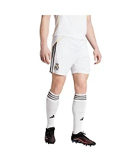 Adidas Men's White Real Madrid 2025/26 Home Aeroready Replica Shorts