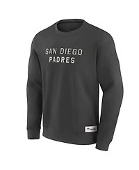 Fanatics Men's Charcoal San Diego Padres Elements Future Ground Lettering Pullover Sweatshirt