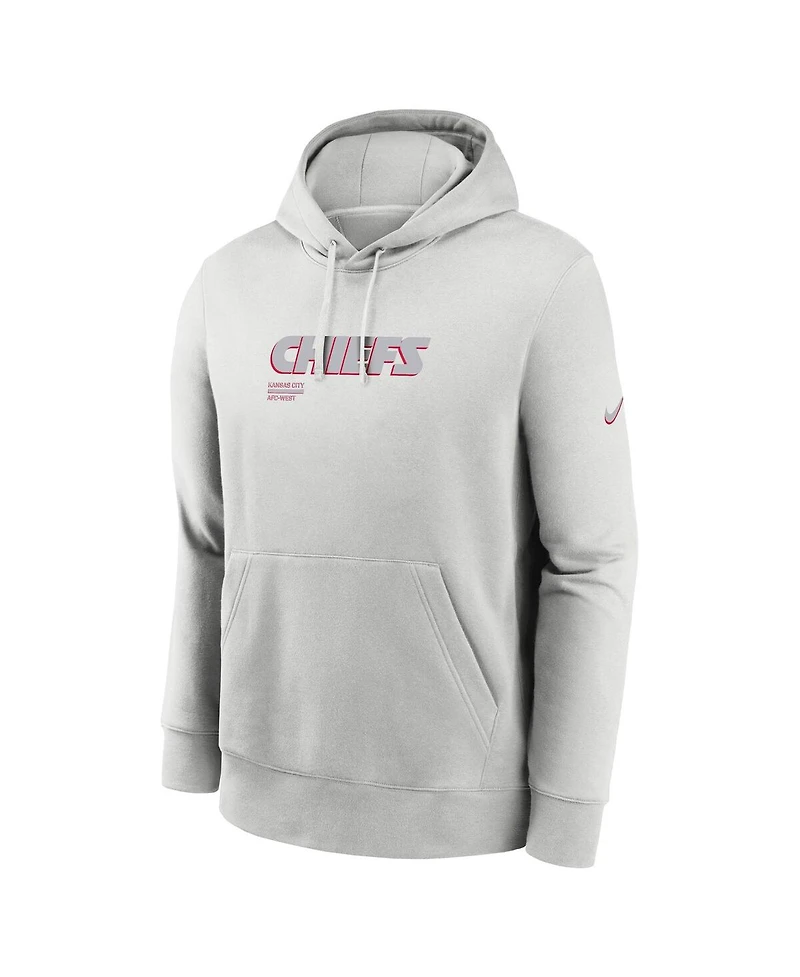 Nike Men's Gray Kansas City Chiefs Edge Pack French Terry Club Pullover Hoodie