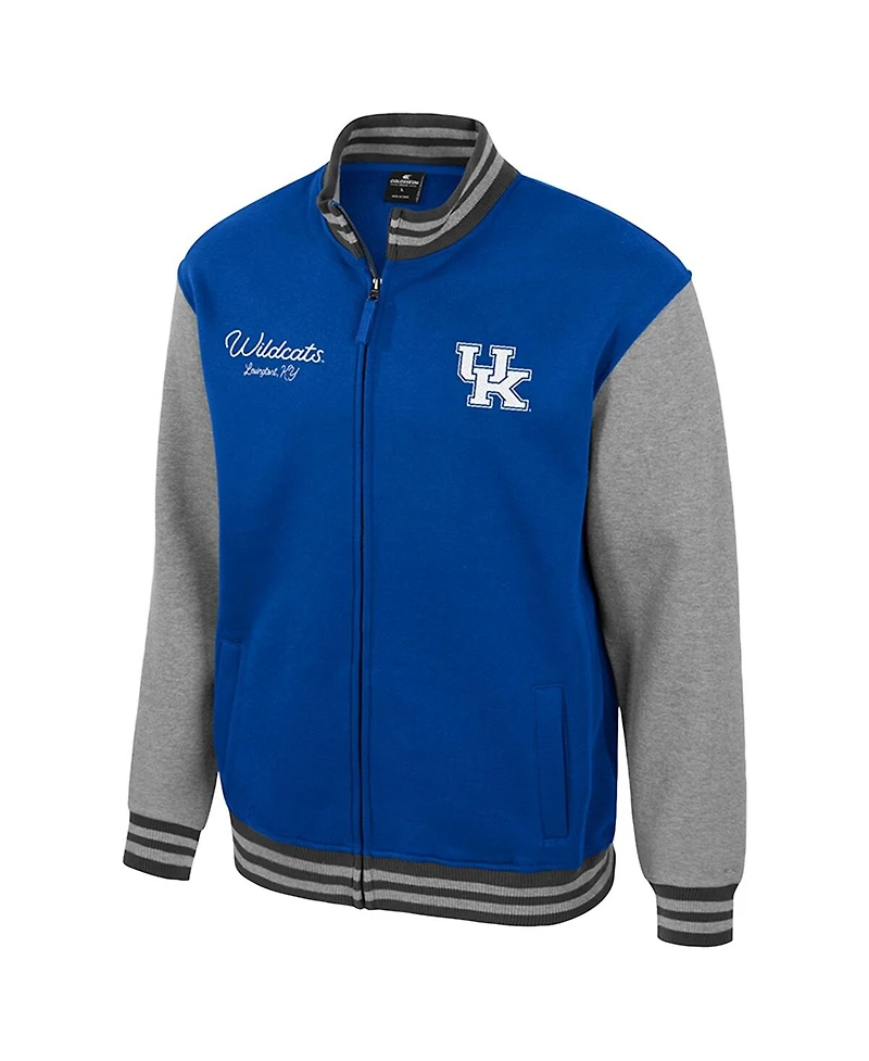 Colosseum Men's Royal Kentucky Wildcats Ambi-Turner Full-Zip Varsity Jacket