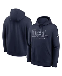 Nike Men's Navy Dallas Cowboys Busted Play Club Fleece Pullover Hoodie