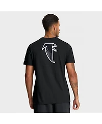Nike Men's Black Atlanta Falcons Rewind Front and Back Hit Essential T-Shirt