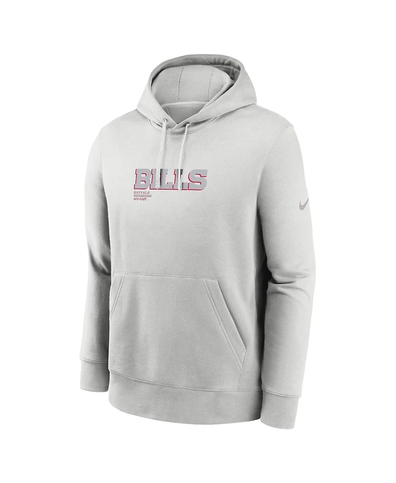 Nike Men's Gray Buffalo Bills Edge Pack French Terry Club Pullover Hoodie