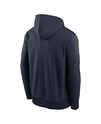 Nike Men's Navy Chicago Bears Toss Sweep Performance Pullover Hoodie