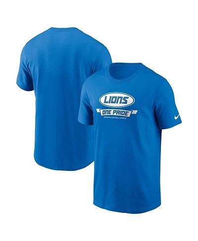 Nike Men's Blue Detroit Lions Primetime Local Essential T-Shirt