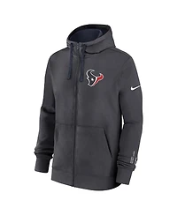 Nike Men's Anthracite Houston Texans Primetime Club Full-Zip Hoodie