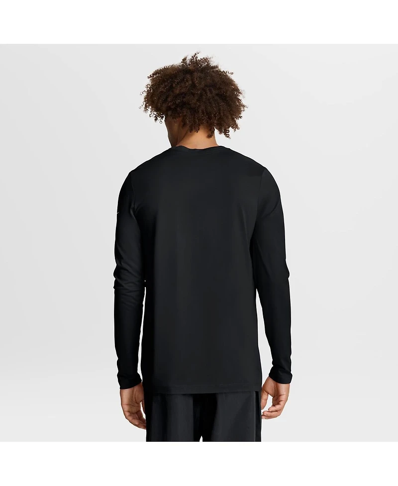 Nike Men's Black Pittsburgh Steelers Primetime Legend Icon Performance Long Sleeve T-Shirt