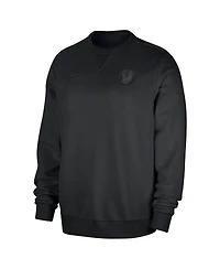 Nike Men's Black Dallas Mavericks Authentic Standard Issue Travel Dri-fit Pullover Sweatshirt