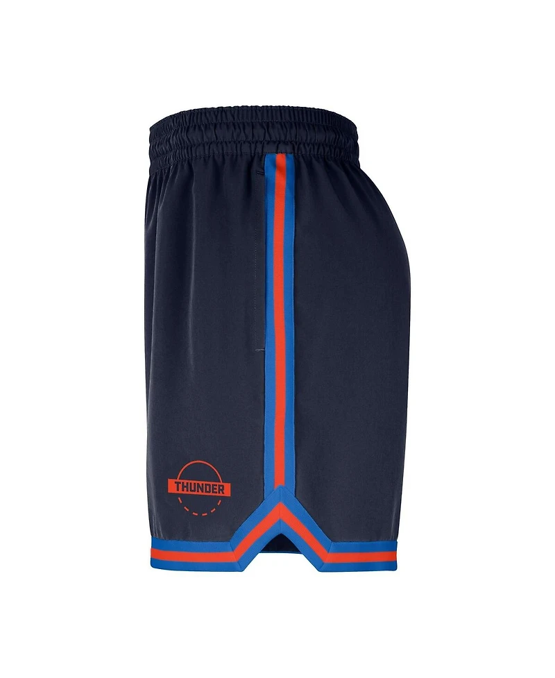 Nike Men's Navy Oklahoma City Thunder Authentic Practice Dna Woven Performance Shorts
