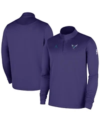 Nike Men's Purple Charlotte Hornets 2025/26 Authentic Coaches Quarter-Zip Dri-Fit Sweatshirt