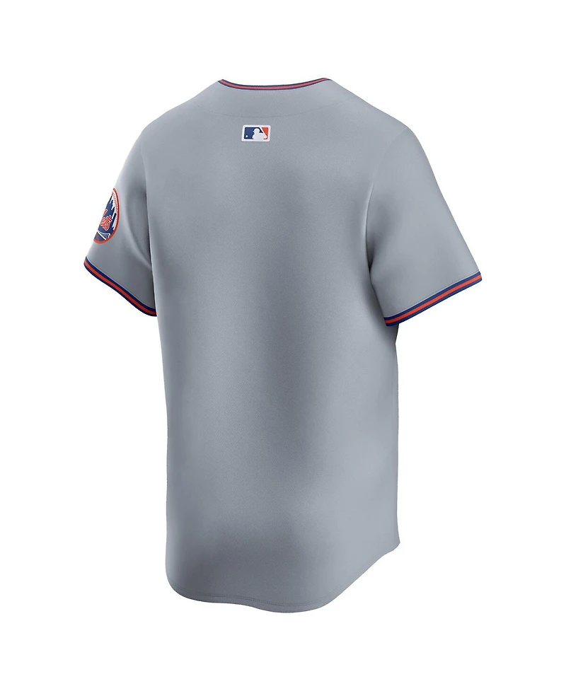 Nike Men's Gray New York Mets Away Limited Jersey