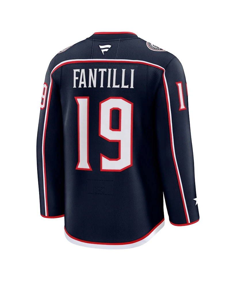 Fanatics Men's Adam Fantilli Navy Columbus Blue Jackets Home Premium Jersey