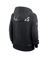 Nike Women's Black Atlanta Falcons Throwback Sideline Standard Issue Dri-fit Hoodie