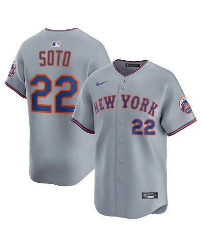 Nike Men's Juan Soto Gray New York Mets Road Limited Player Jersey