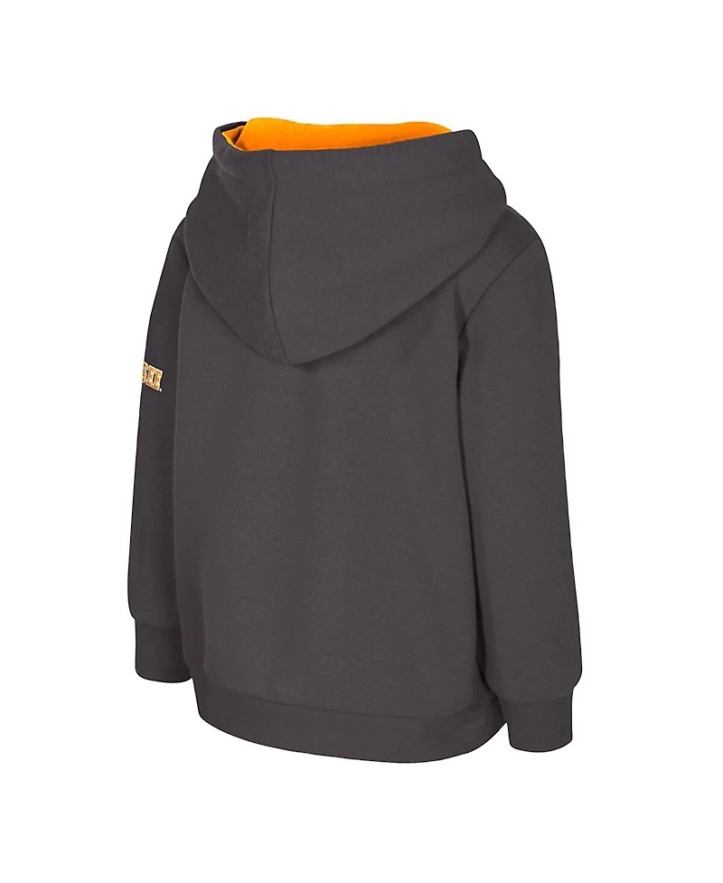 Colosseum Toddler Charcoal Tennessee Volunteers Big Logo Volume Fleece Pullover Hoodie