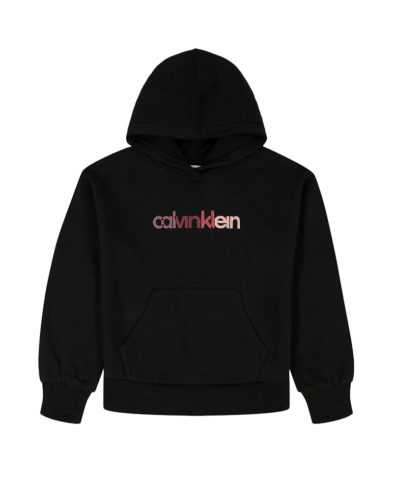 Calvin Klein Girls 7-16 Long Sleeve Pull-On Hoodie