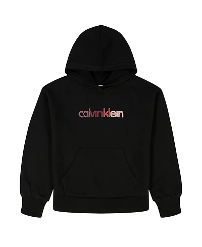 Calvin Klein Girls 7-16 Long Sleeve Pull-On Hoodie