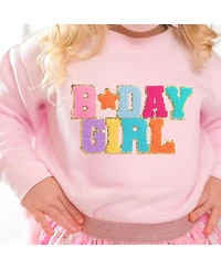 Sweet Wink Big Girls Birthday Patch Sweatshirt