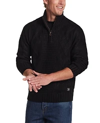 Weatherproof Vintage Men's Cable-Knit Quarter-Zip Sweater