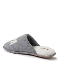 Dearfoams Men's Carson Papa Bear Dad Scuff Slipper