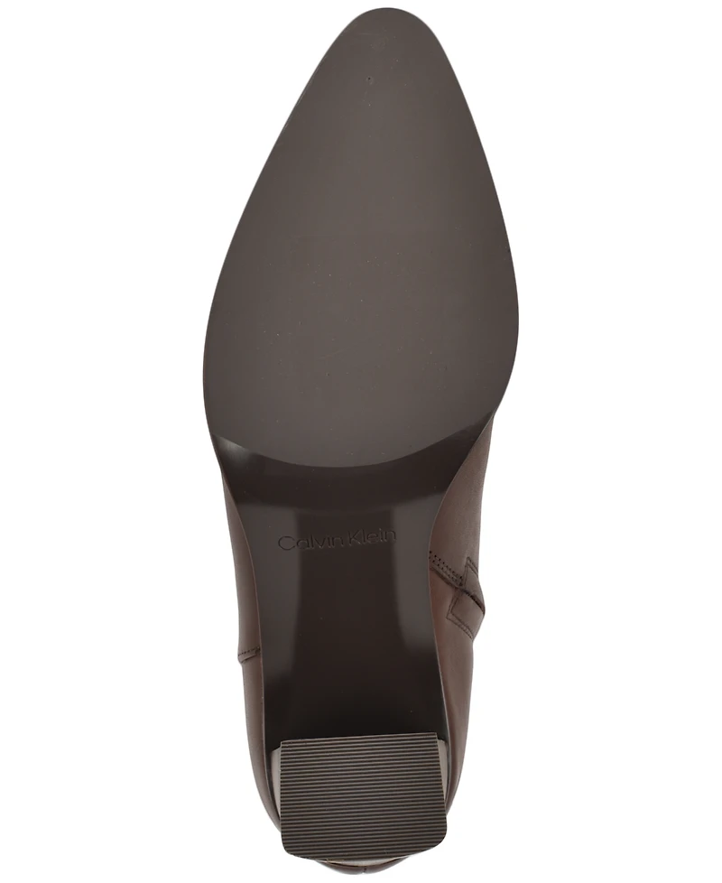 Calvin Klein Women's Dezzi High Block Heel Booties