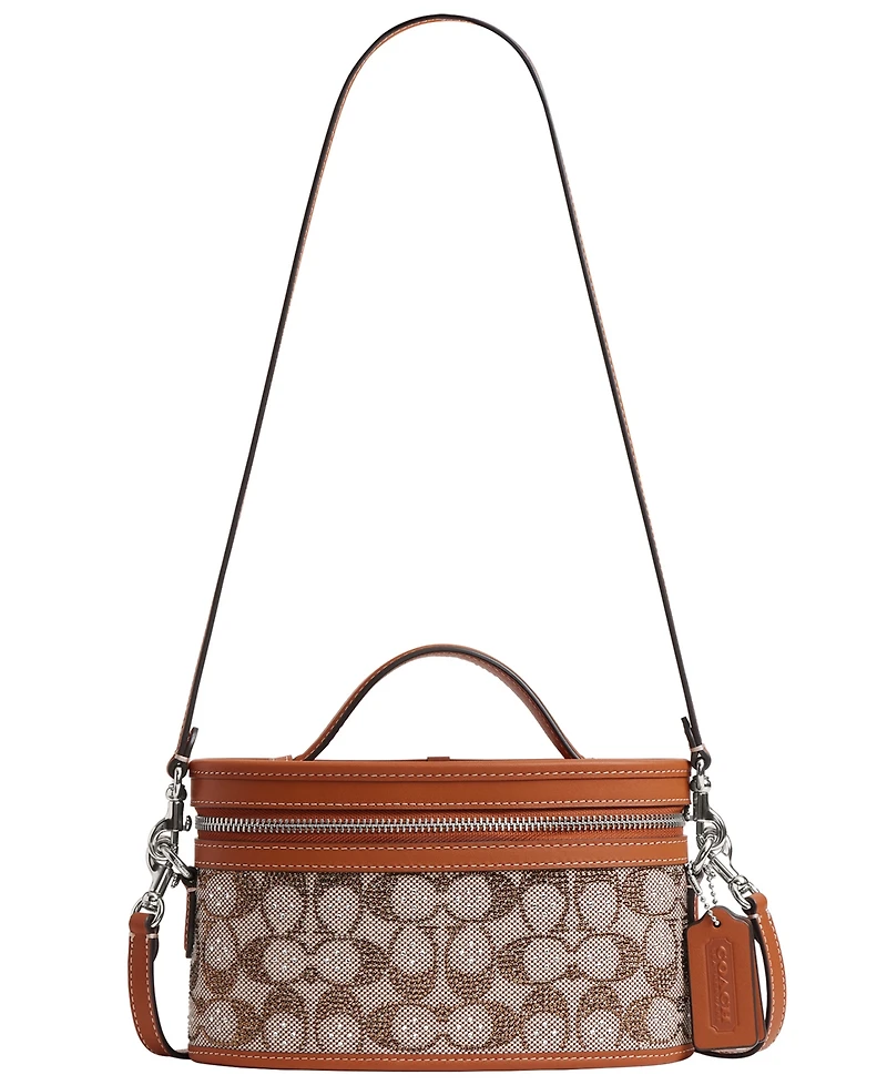 Coach Originals Crystal Signature Jacquard Trail Handbag