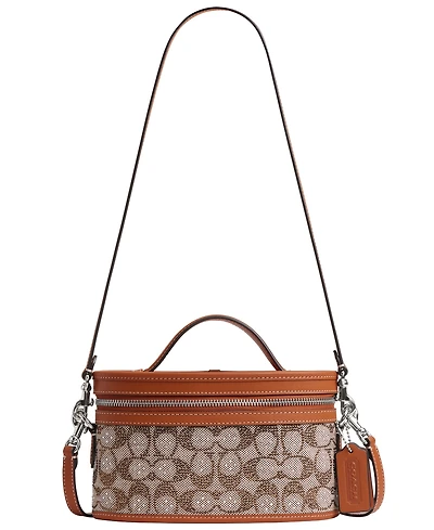 Coach Originals Crystal Signature Jacquard Trail Handbag