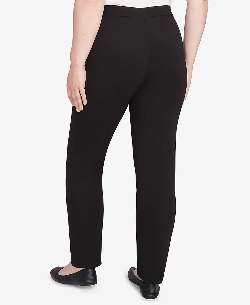 Alfred Dunner Petite Jet Setter Crepe Pull-On Pants