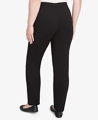 Alfred Dunner Petite Jet Setter Crepe Pull-On Pants