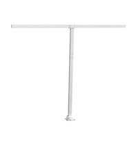 vidaXL Awning Post Set White Iron 118.1x96.5 in Rotatable