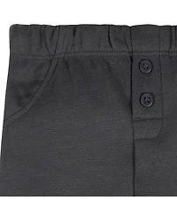 Gerber Baby Boys' 2-Piece Top & Joggers, Gray Arcon, 12 Months