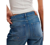 Free People Women's West Coast Relaxed Straight Fit Jeans