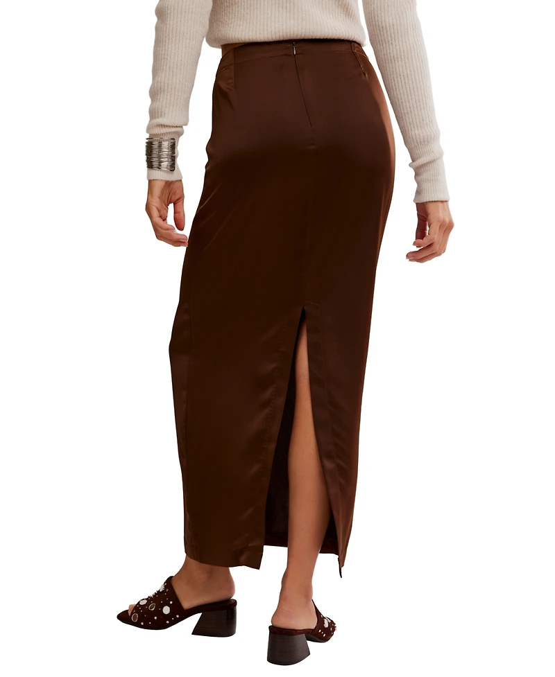 Free People Women's Rosetto Column Midi Skirt