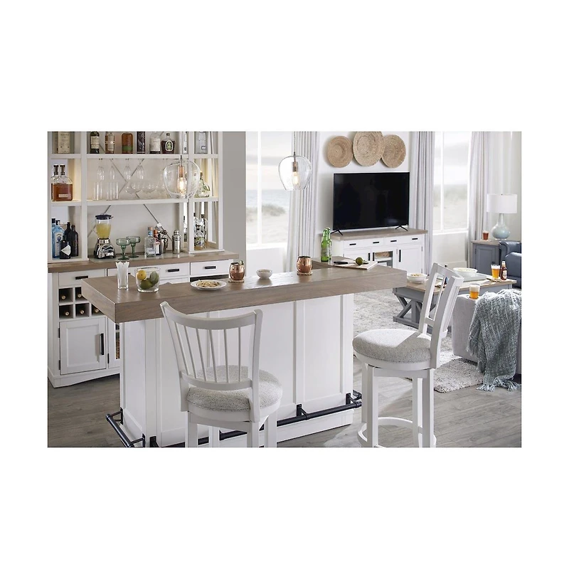 Parker House Furniture Parker House Americana Modern Dining Spindle Back Swivel Barstool