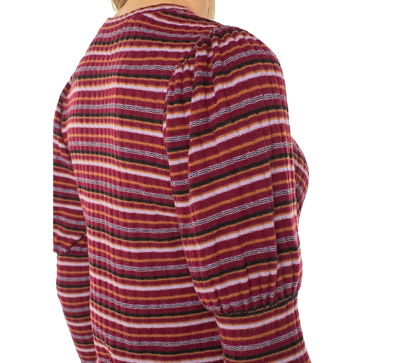 Liverpool Los Angeles Women's Striped Crewneck Top