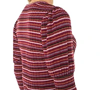 Liverpool Los Angeles Women's Striped Crewneck Top
