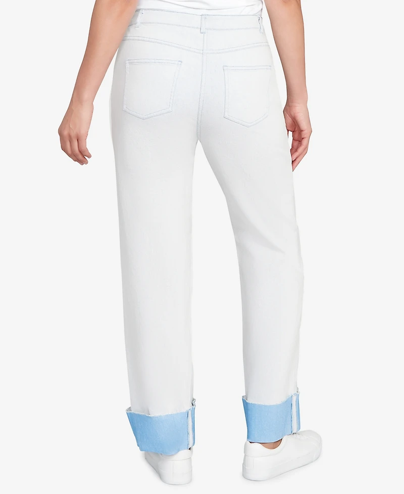 Ruby Rd. Petite Cuffed Pull-On Fly Pants