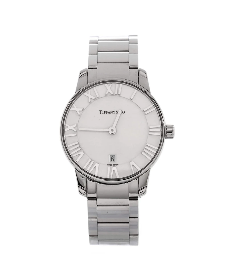 Pre-Owned Tiffany & Co Atlas 2-Hand Quartz Watch in Stainless Steel 29mm