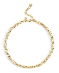 Coach Gold Plated Interlocking Collar Necklace