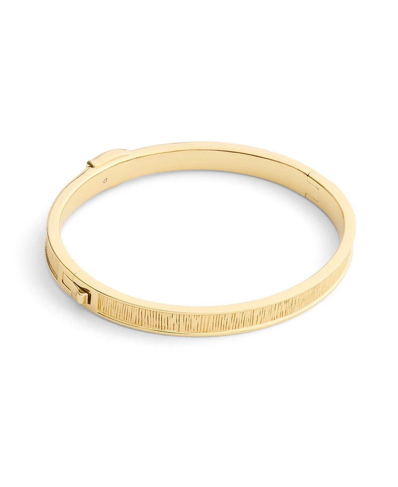 Coach Gold Plated Buckle Bangle Bracelets