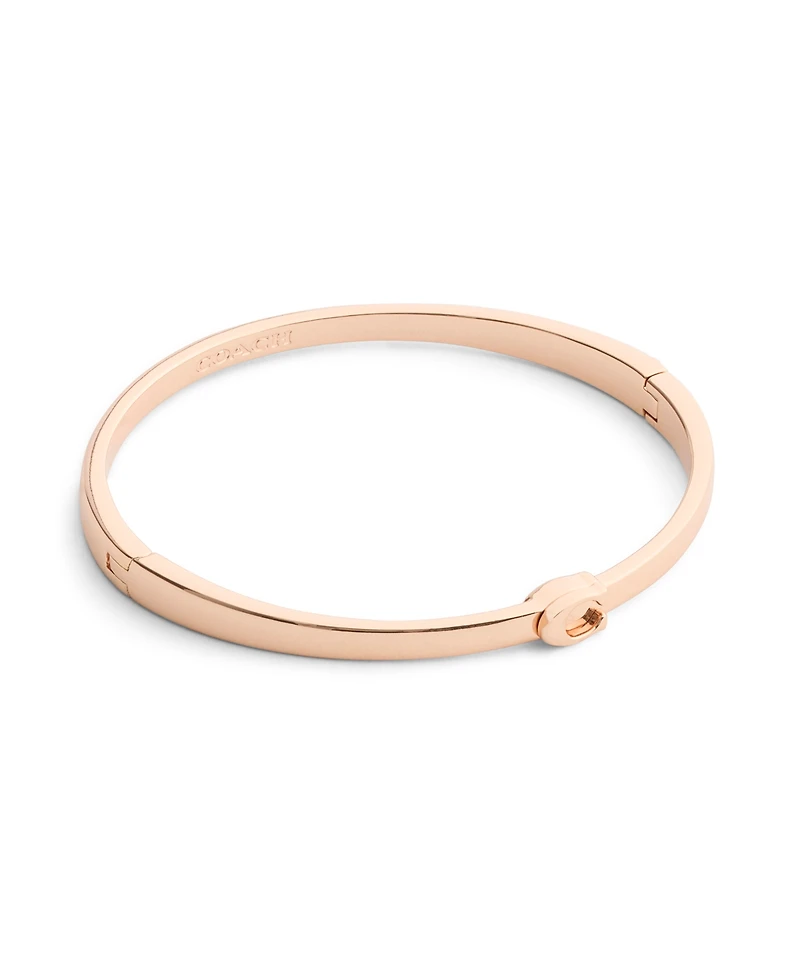 Coach Minimal Hinged Bangle Bracelets