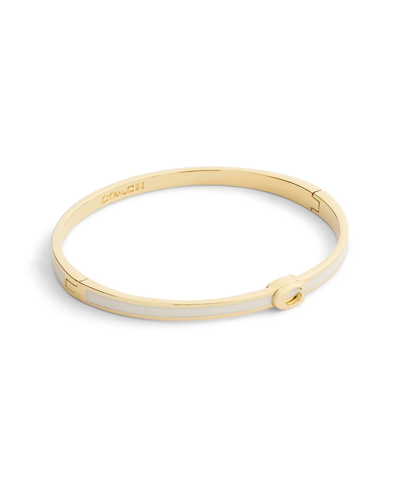 Coach Minimal Hinged Bangle Bracelets