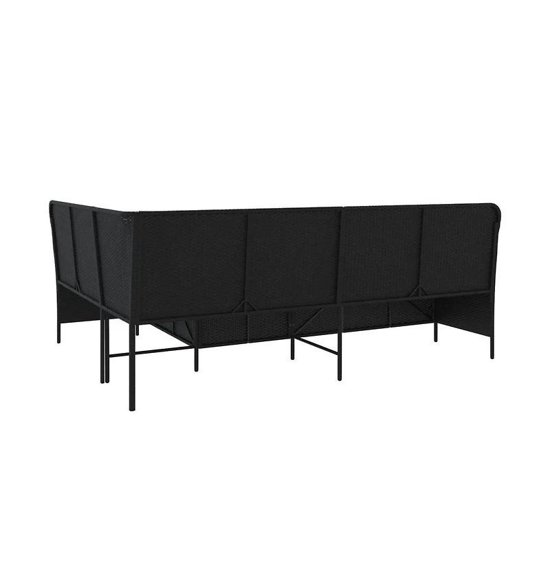 Patio Sofa Black, Turquoise