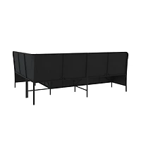 Patio Sofa Black, Turquoise