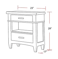 Parker House Furniture Parker House Americana Modern Bedroom 2 Drawer Nightstand