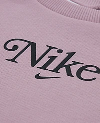 Nike Girls 2T-6X 2-Piece Solid Crewneck Top and Leggings Set