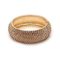 Sohi Women's Gold Embellished Statement Bracelet