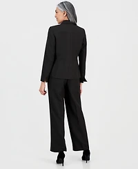 Le Suit Women's Notch-Lapel Button-Front Pantsuit